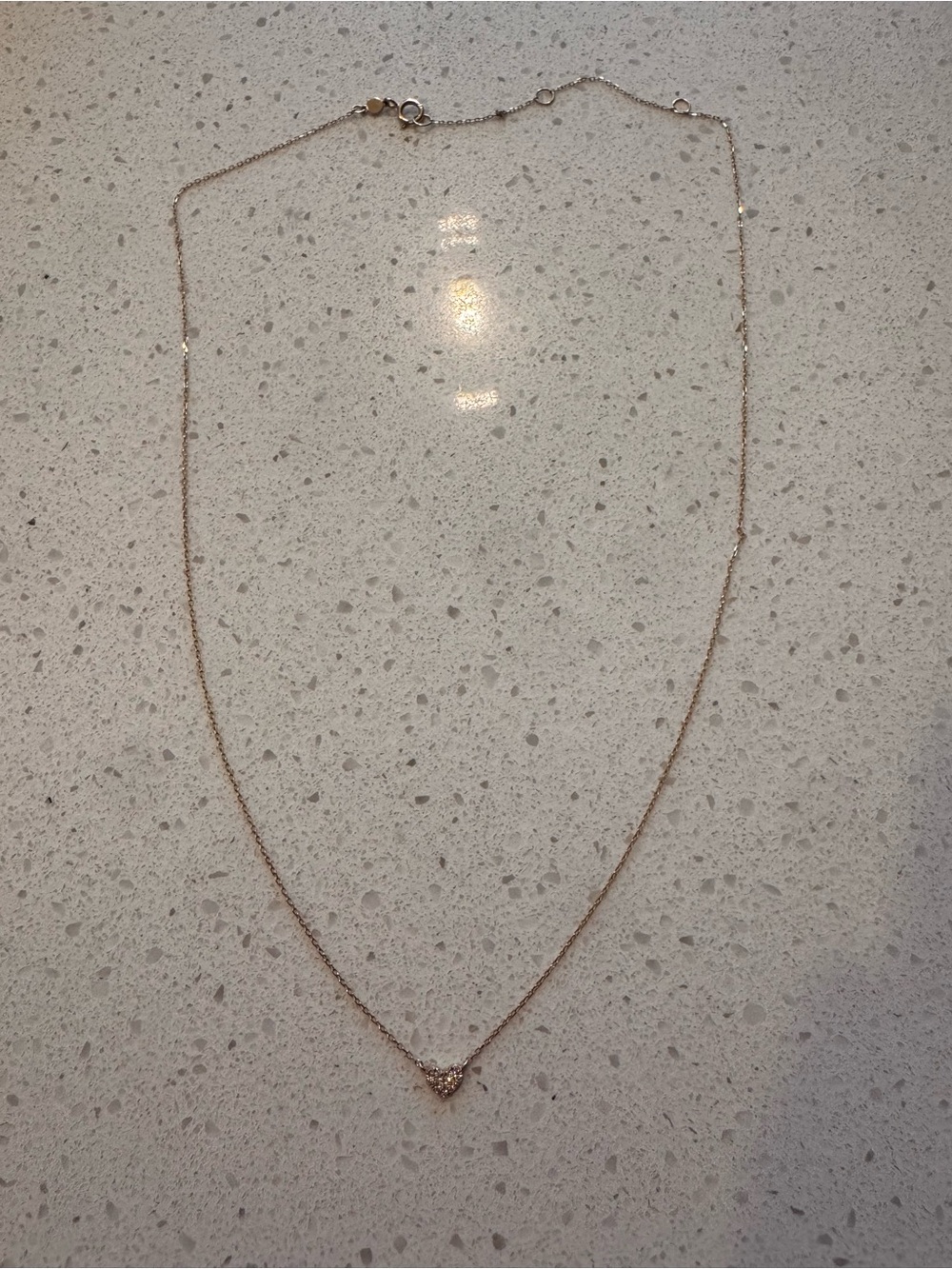 Gorjana 14k Gold Pave Heart Necklace